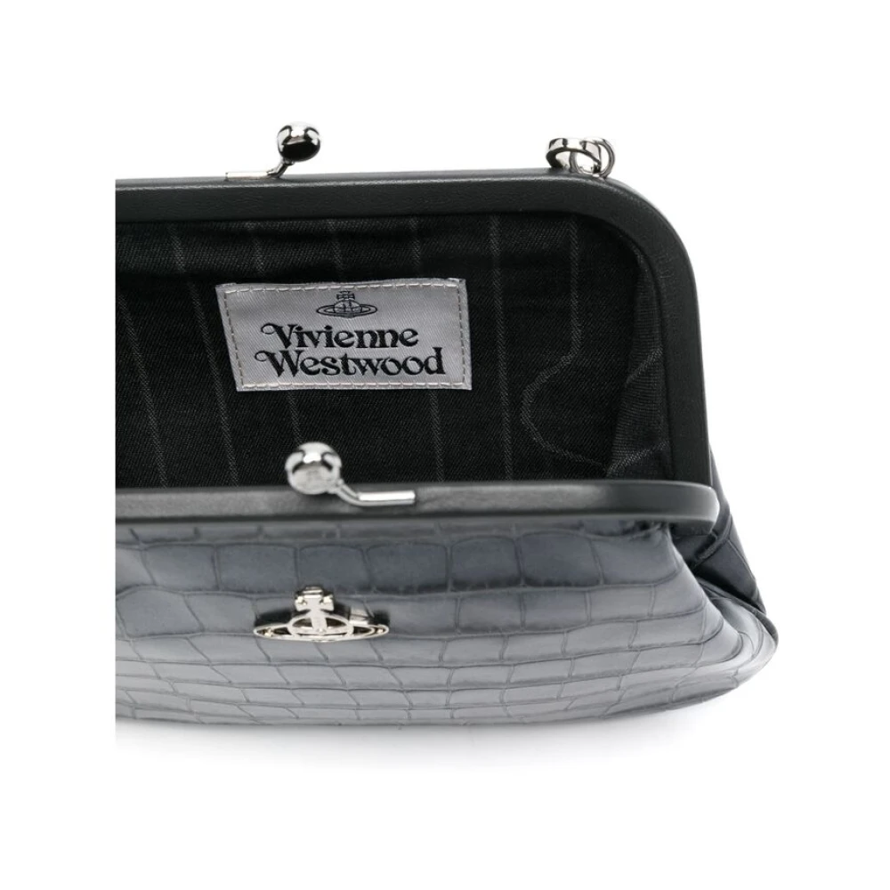 Vivienne Westwood Antracietgrijze Kiss-Lock Handtas Gray Dames