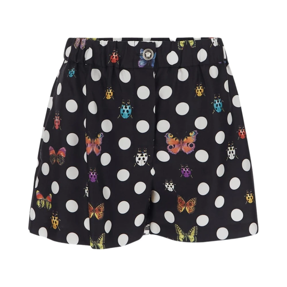 Veja Polka Dots & Ladybugs Print Zijden Shorts Black Dames