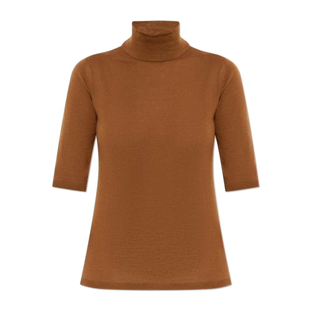 Max Mara Turtleneck Cięcina Brown Dames