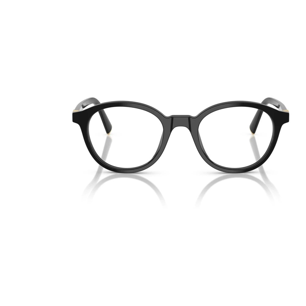 Miu Stijlvolle Bril in Gouden Kleur Black Dames