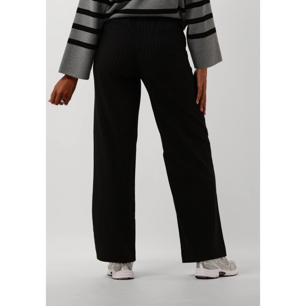 Object Wijde Zwarte Broek Black Dames