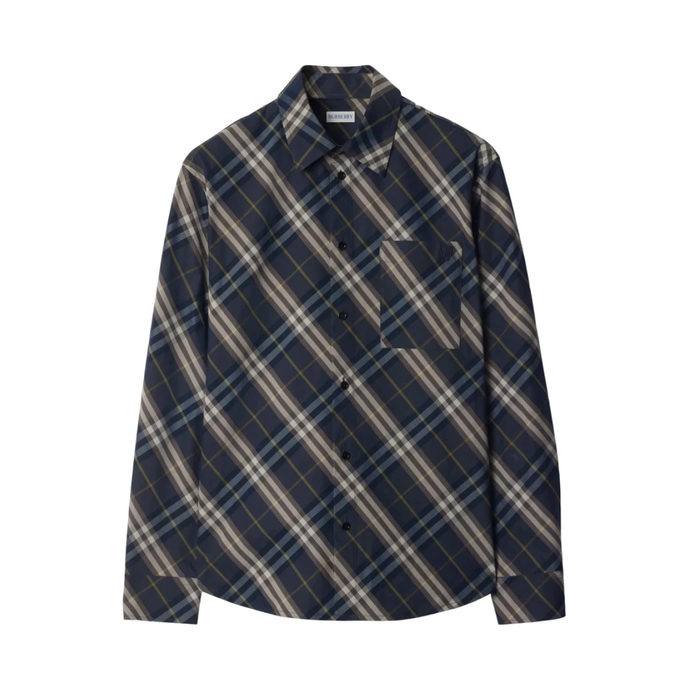 Burberry Grijze Klassieke Kraag Shirt Gray Heren