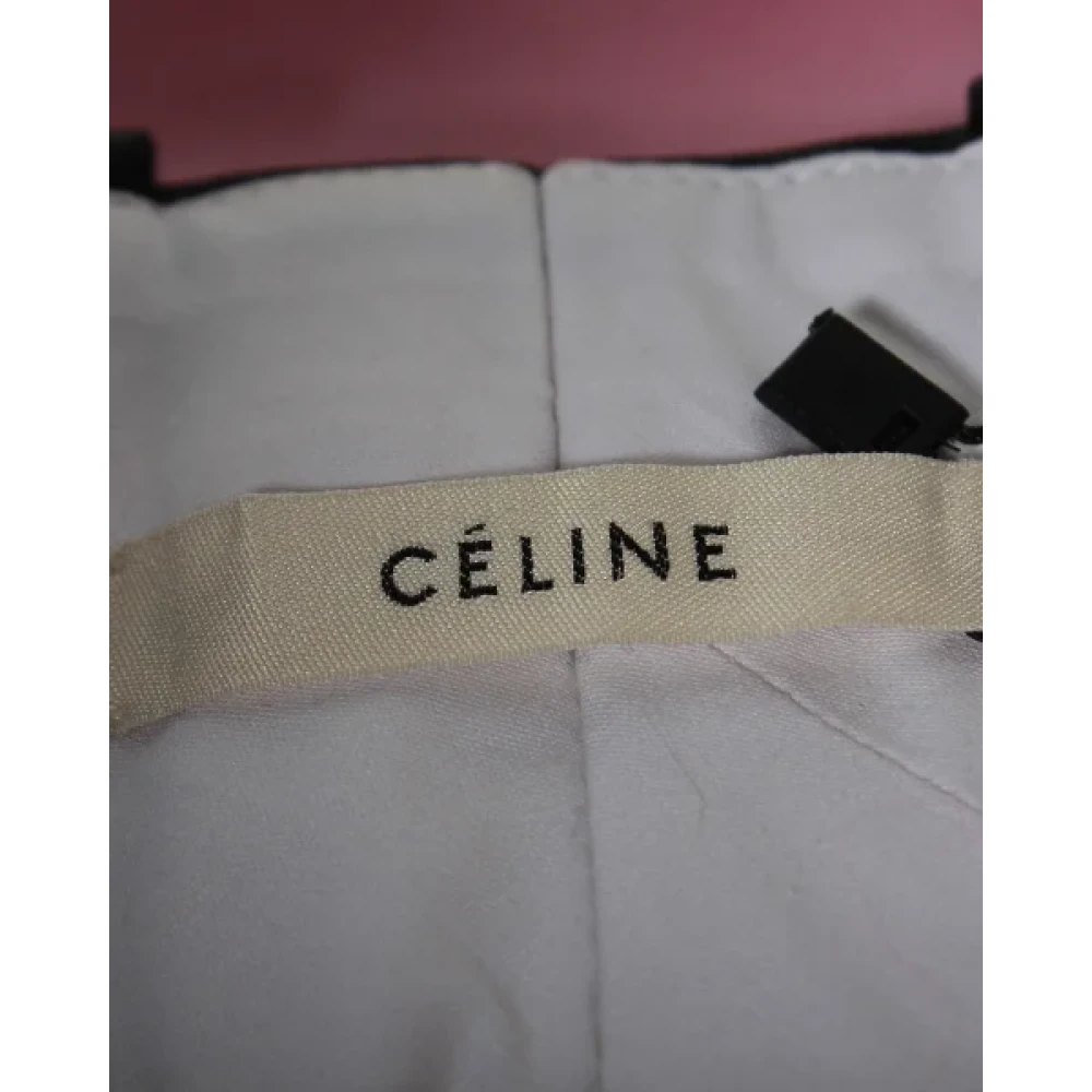Celine Vintage Pre-owned Wool bottoms Pink Dames