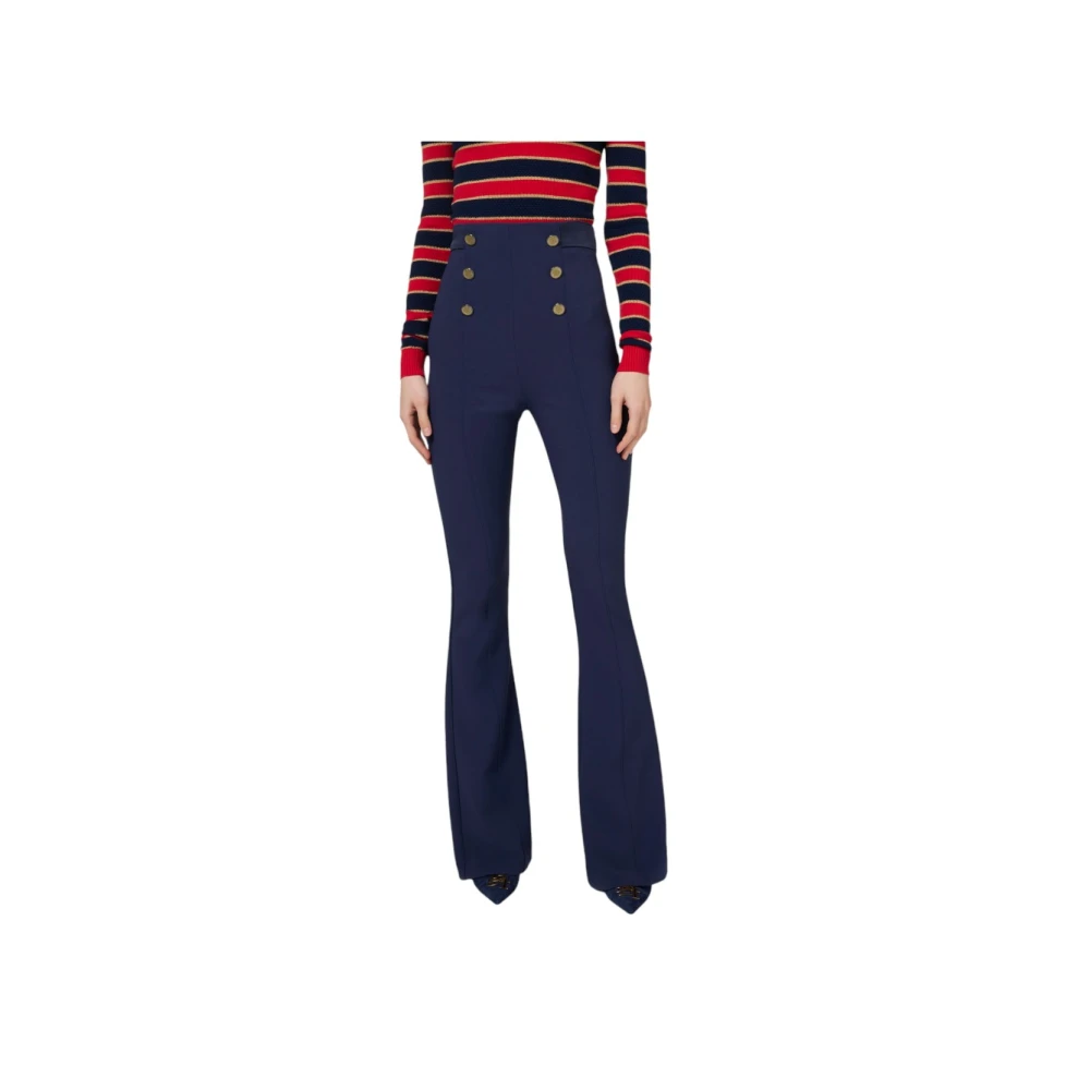 Elisabetta Franchi Stijlvolle Broek voor Vrouwen Blue Dames