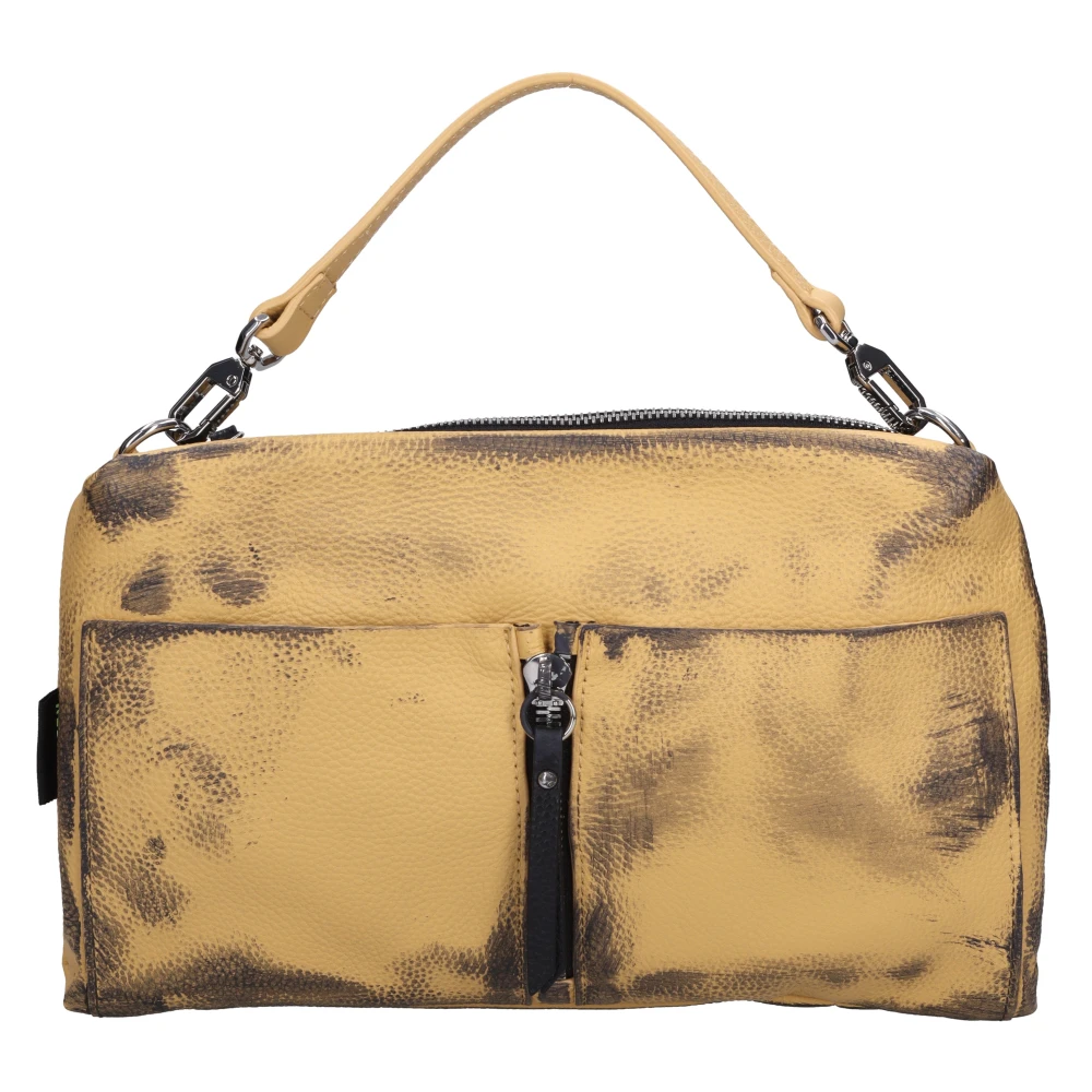 Rebelle Damen Orange Lederhandtasche