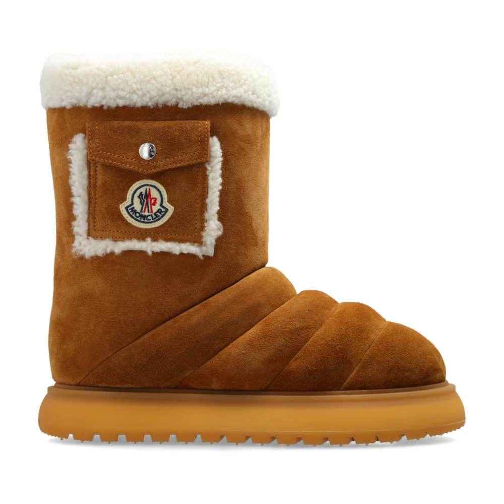 Moncler Snö stövlar Gaia Pocket Mid Brown, Dam