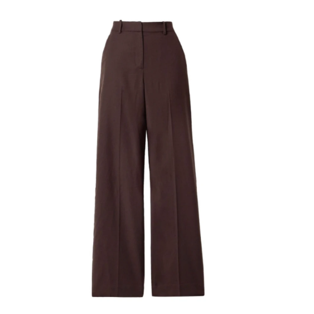 Simkhai Hoge taille wollen broek met draperie Brown Dames