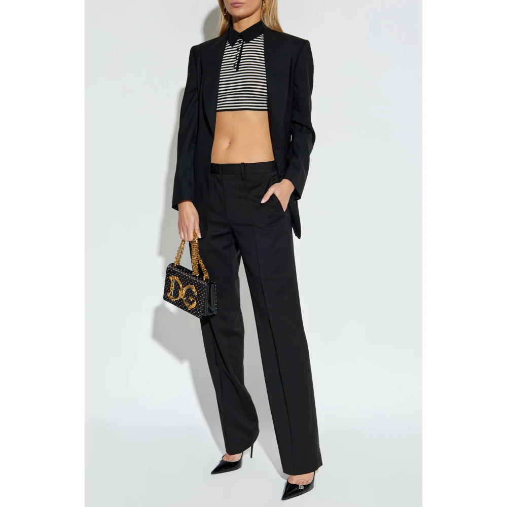 Dolce & Gabbana Korte top Black Dames