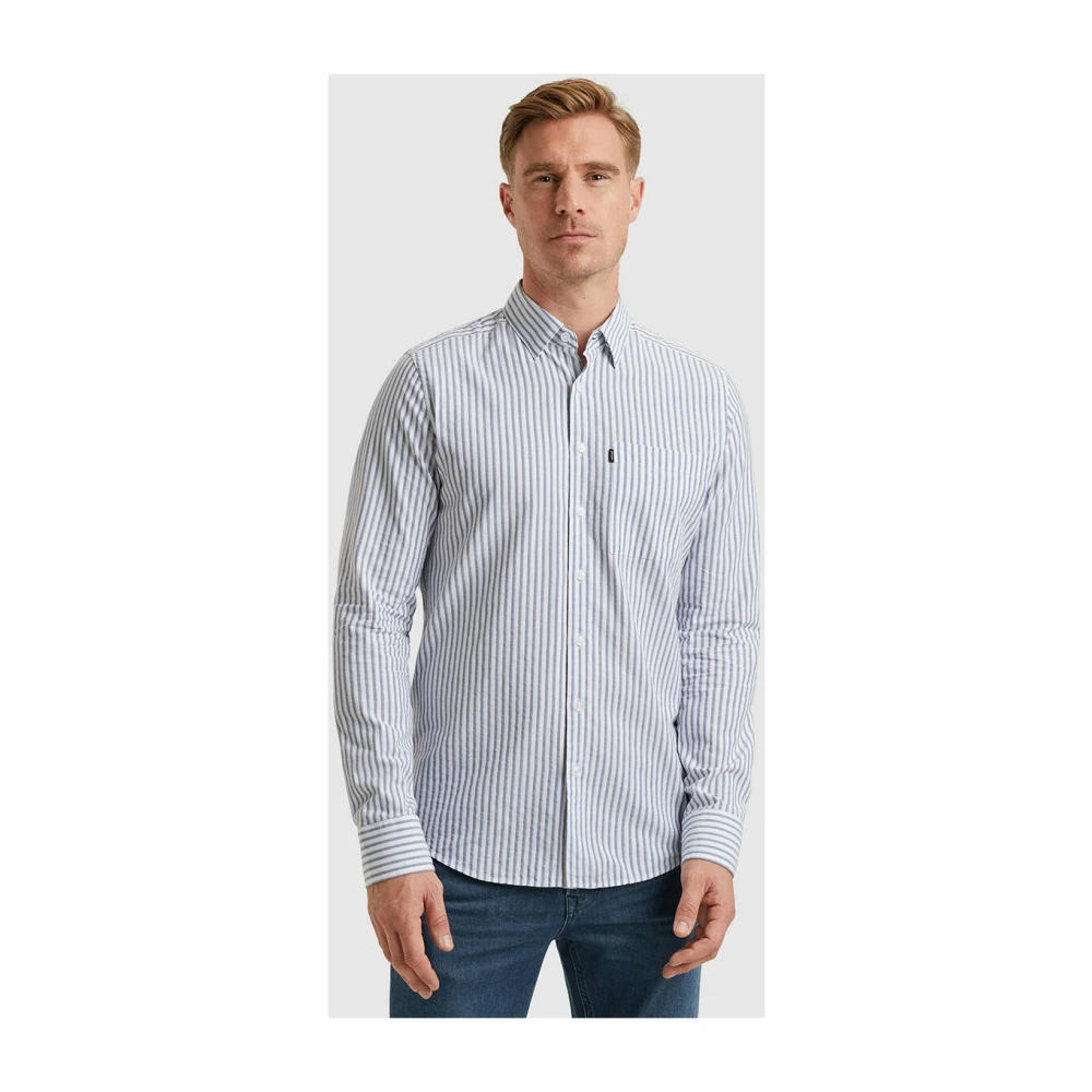 Vanguard Gestreept overhemd lange mouw Blue Heren