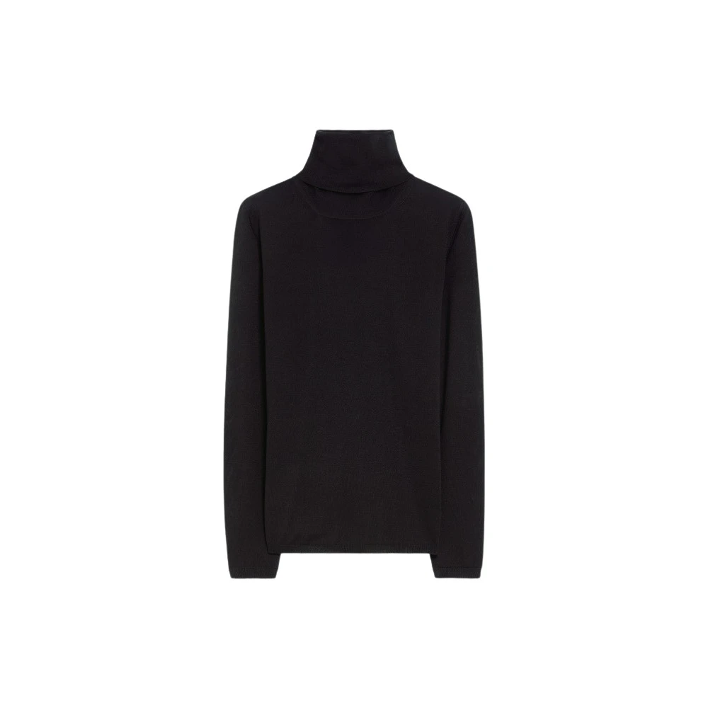 Max Mara Tijdloze Turtleneck Trui Black Dames