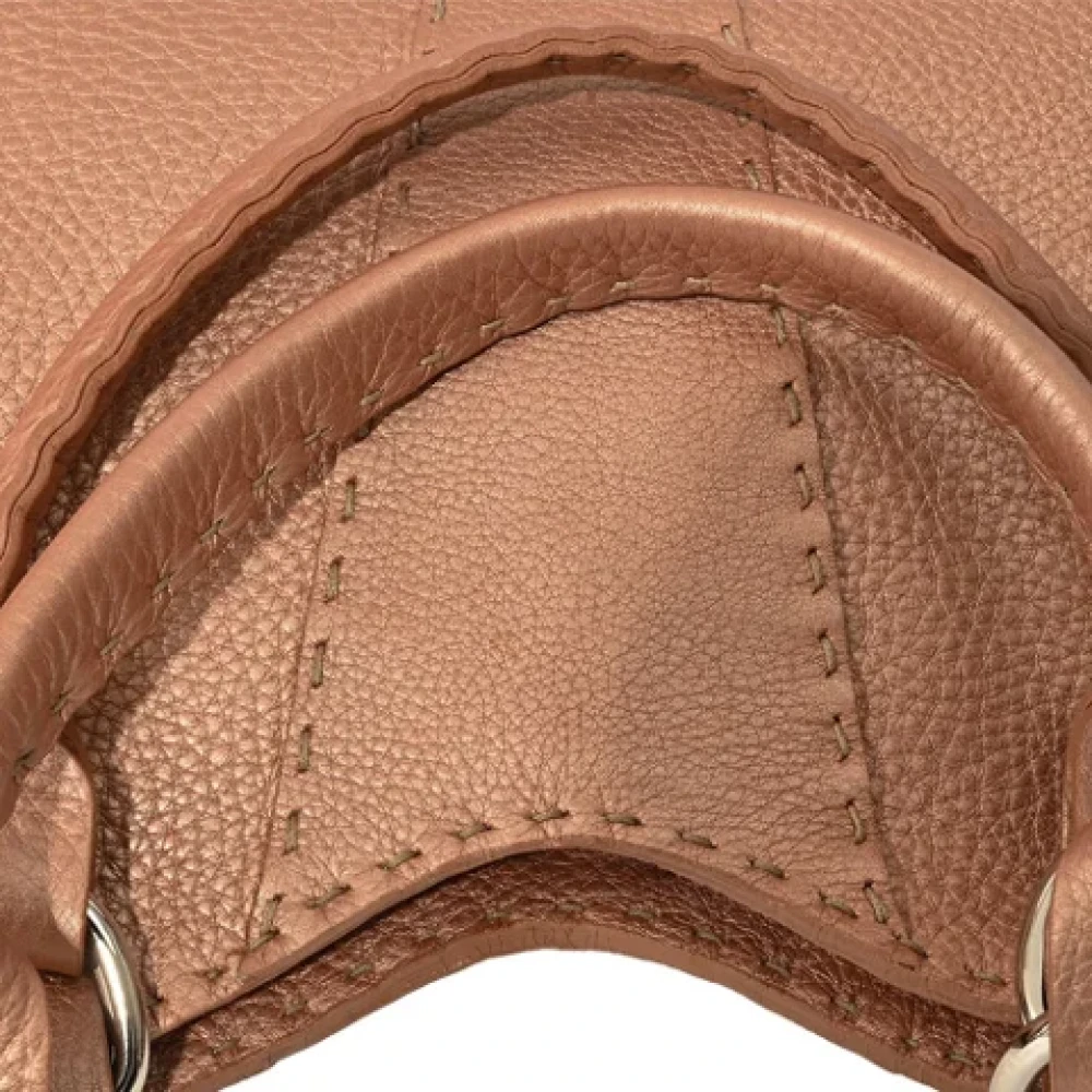 Fendi Vintage Pre-owned Leather shoulder-bags Pink Dames