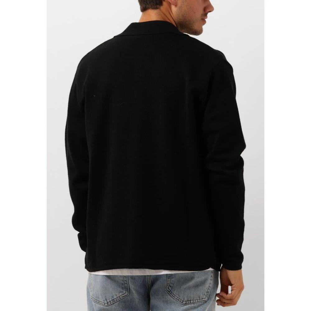 Forét Zwarte Wol Vest Craft Stijl Black Heren