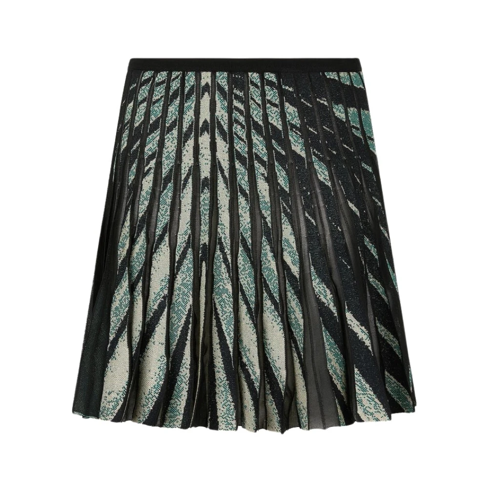 Roberto Cavalli Sea Print Flared Mini Skirt - Female - Short Skirts - Blue - S - Skirts