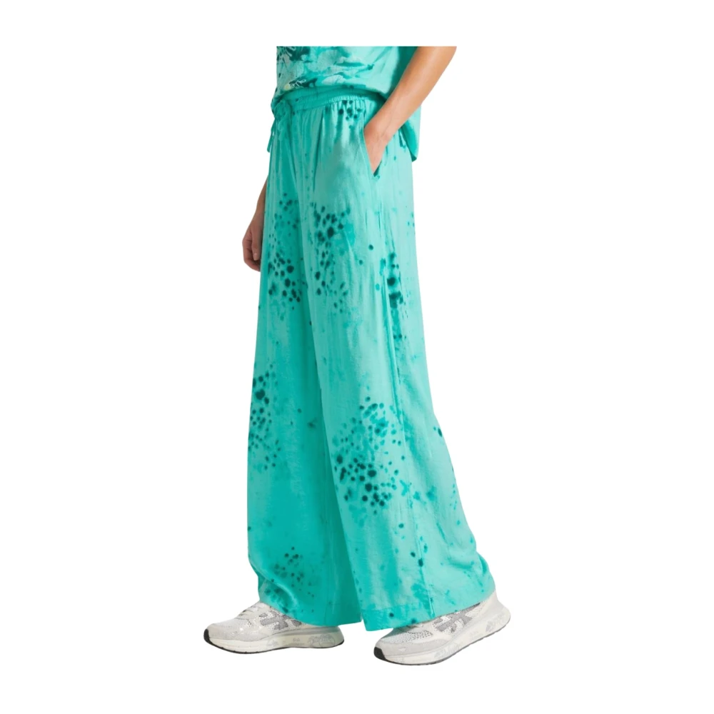 Deha Women's Blue D42615 Wide Trousers - Wide Trousers - M - Trousers