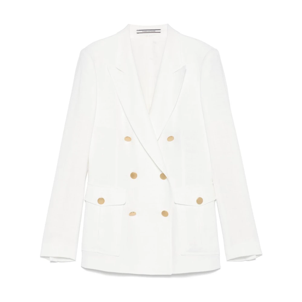 Tagliatore Dameskleding buitenkleding Bianco Ss25 White Dames