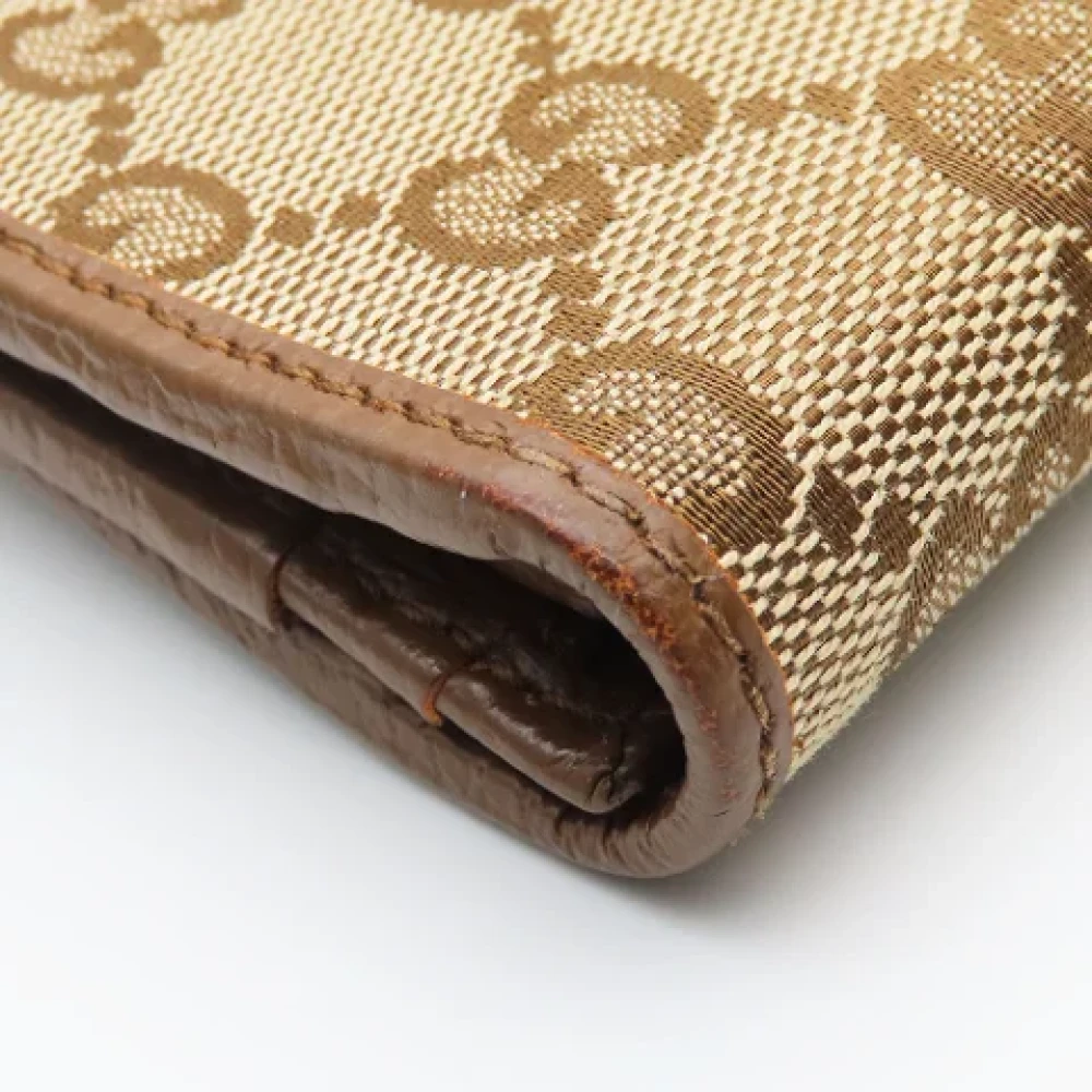 Gucci Vintage Pre-owned Canvas wallets Brown Dames