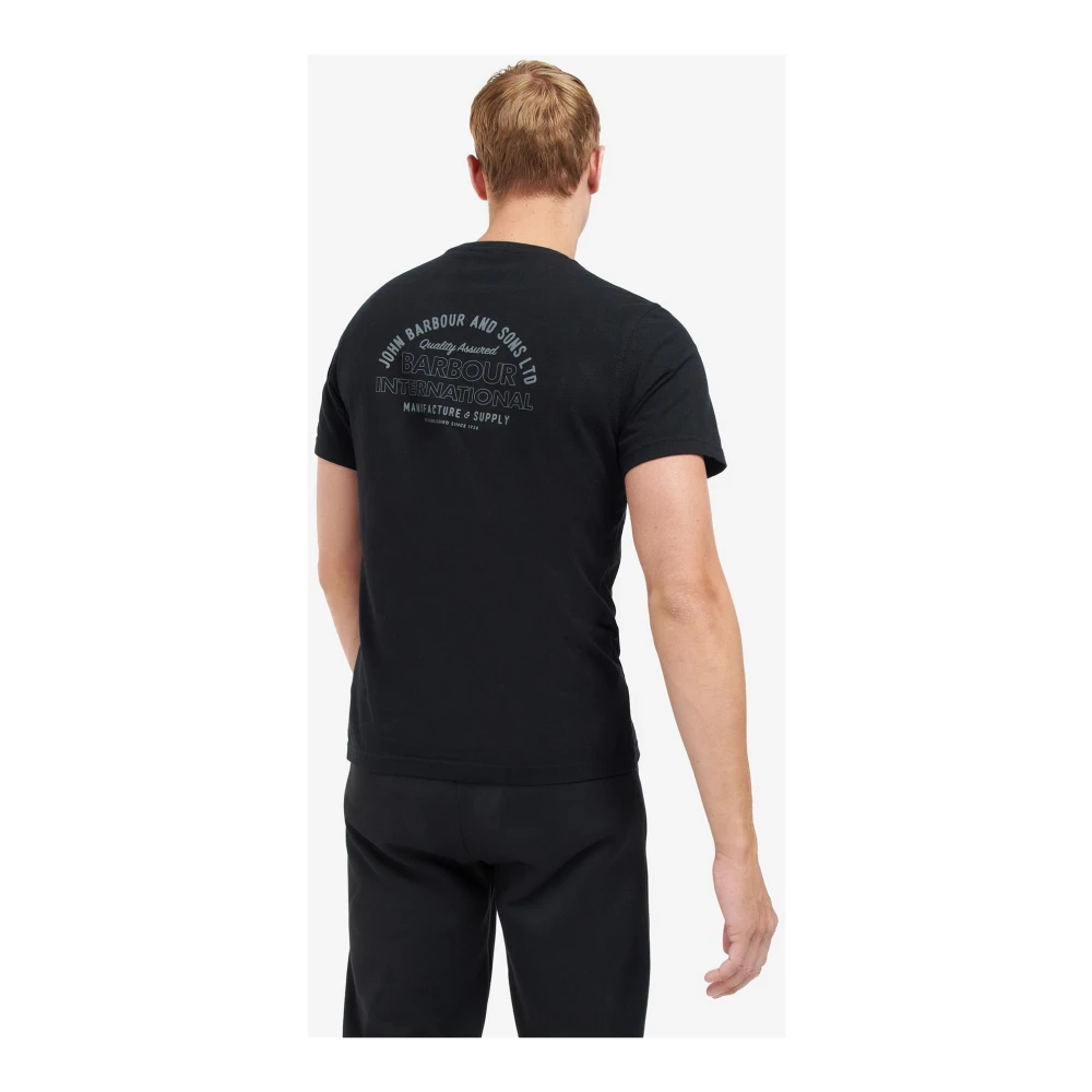 Barbour Arch T-Shirt Zwart Black Heren