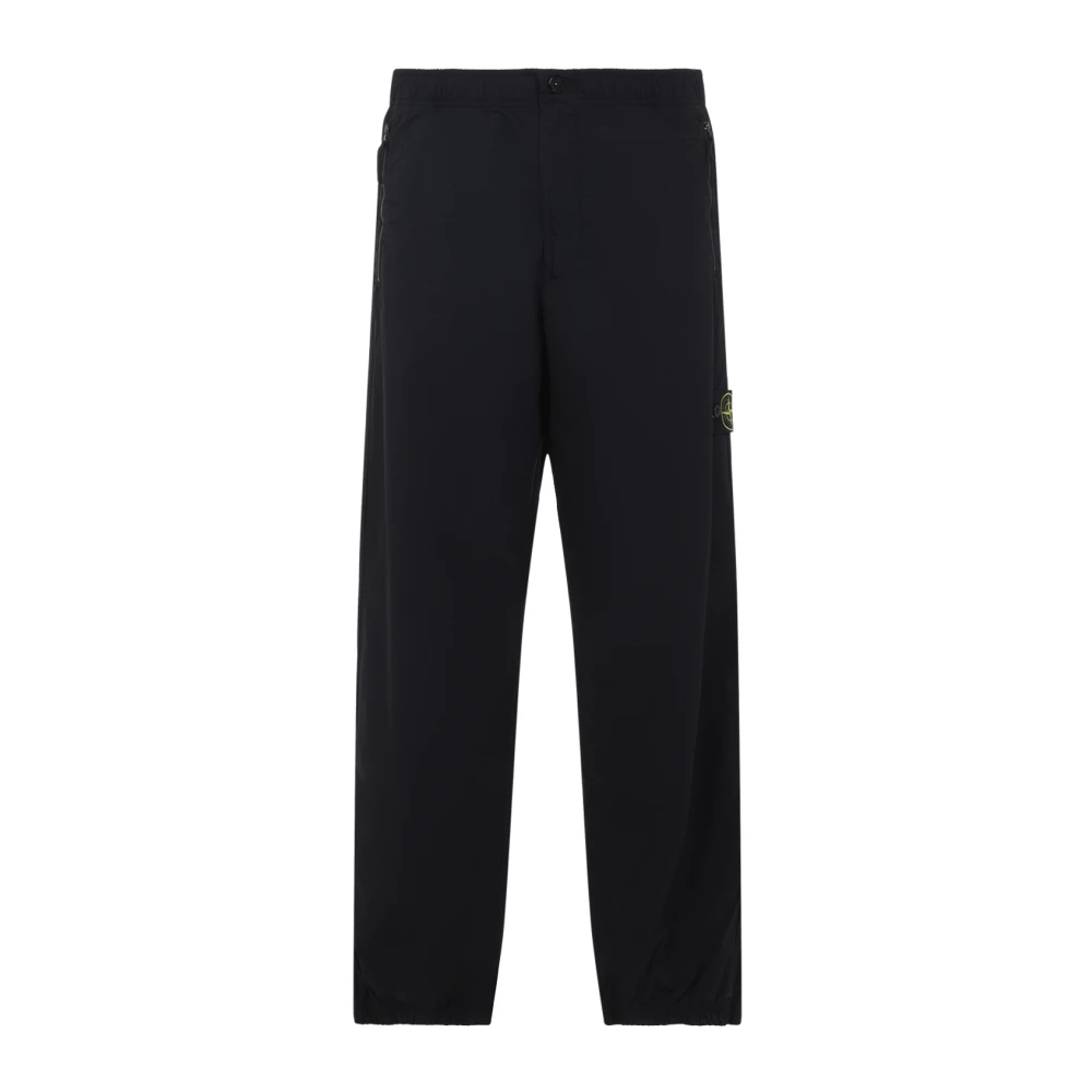 Stone Island Black Straight Trousers - Male - Straight Trousers - W34 - Trousers