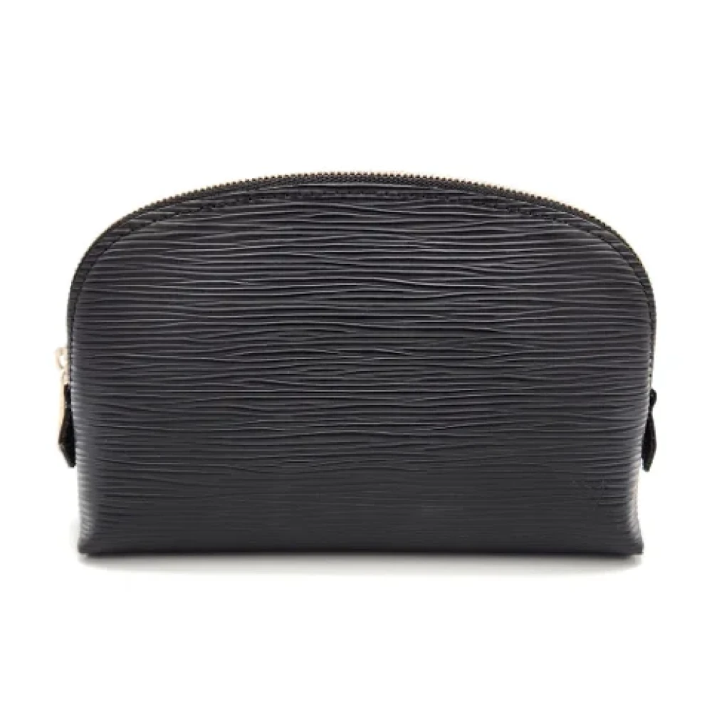 Louis Vuitton Vintage Pre-owned Leather pouches Black Dames