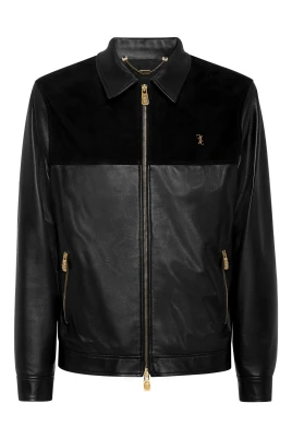Nappa och mocka Blouson