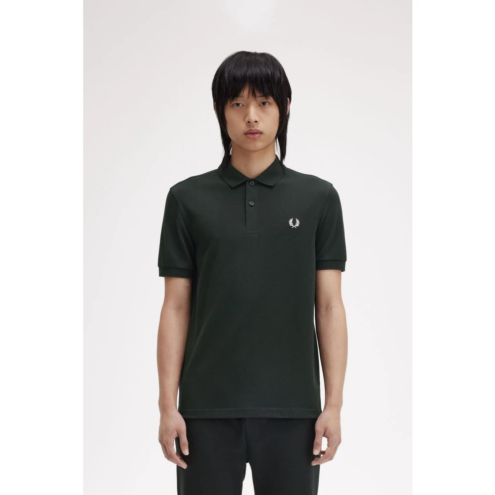 Fred Perry Groen Katoenen Poloshirt Green Heren