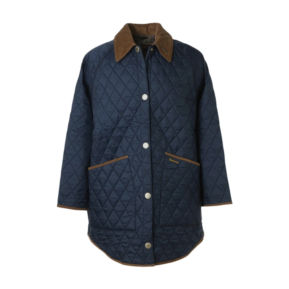 Barbour Polyester Jas voor Stijlvolle Outfits Blue Dames