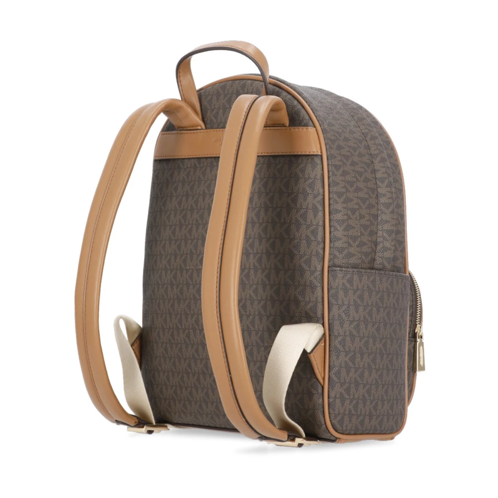 Michael Kors Bruine rugzak met voorvak met rits Brown Dames