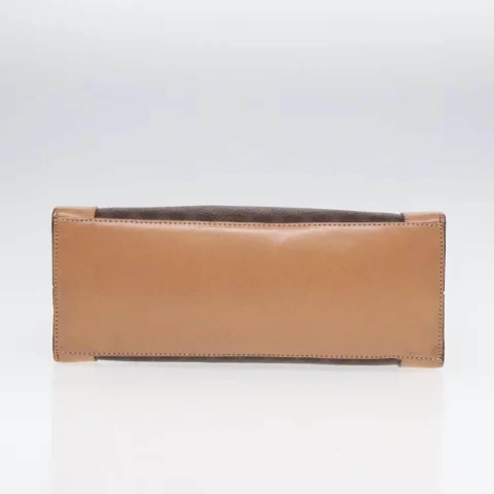 Celine Vintage Pre-owned Leather shoulder-bags Brown Dames