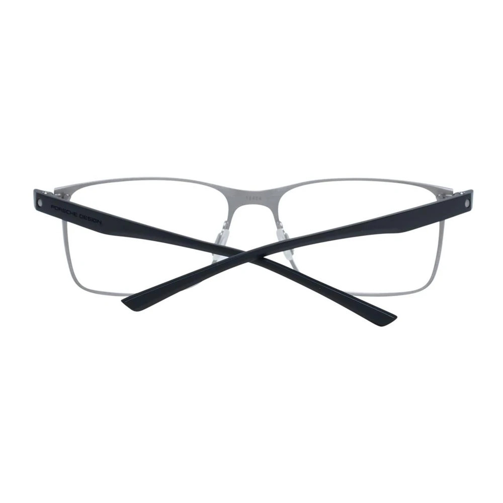 Porsche Design Titanium Rechthoekige Optische Frames met Hoes Gray Heren