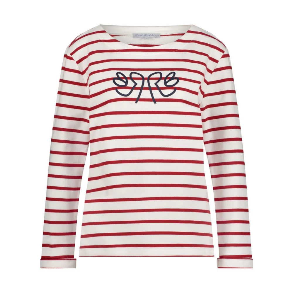 Red Button Gestreept shirt met lange mouwen rood Red Dames