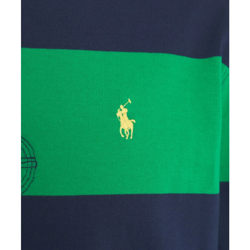 Polo Ralph Lauren Blauwe Polo met Lange Mouwen Classic Fit Multicolor Heren
