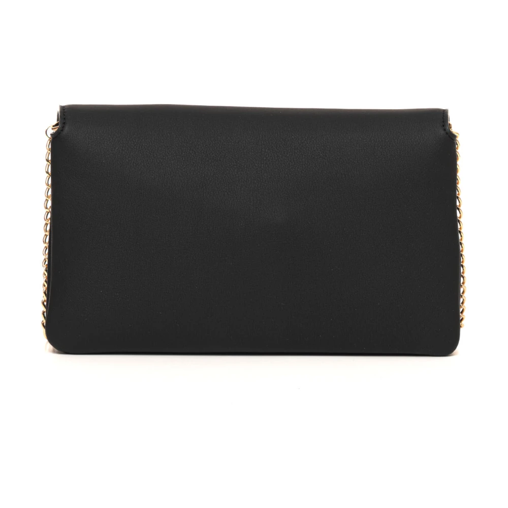 Love Moschino Schoudertas met Metalen Ketting en Zakken Black Dames