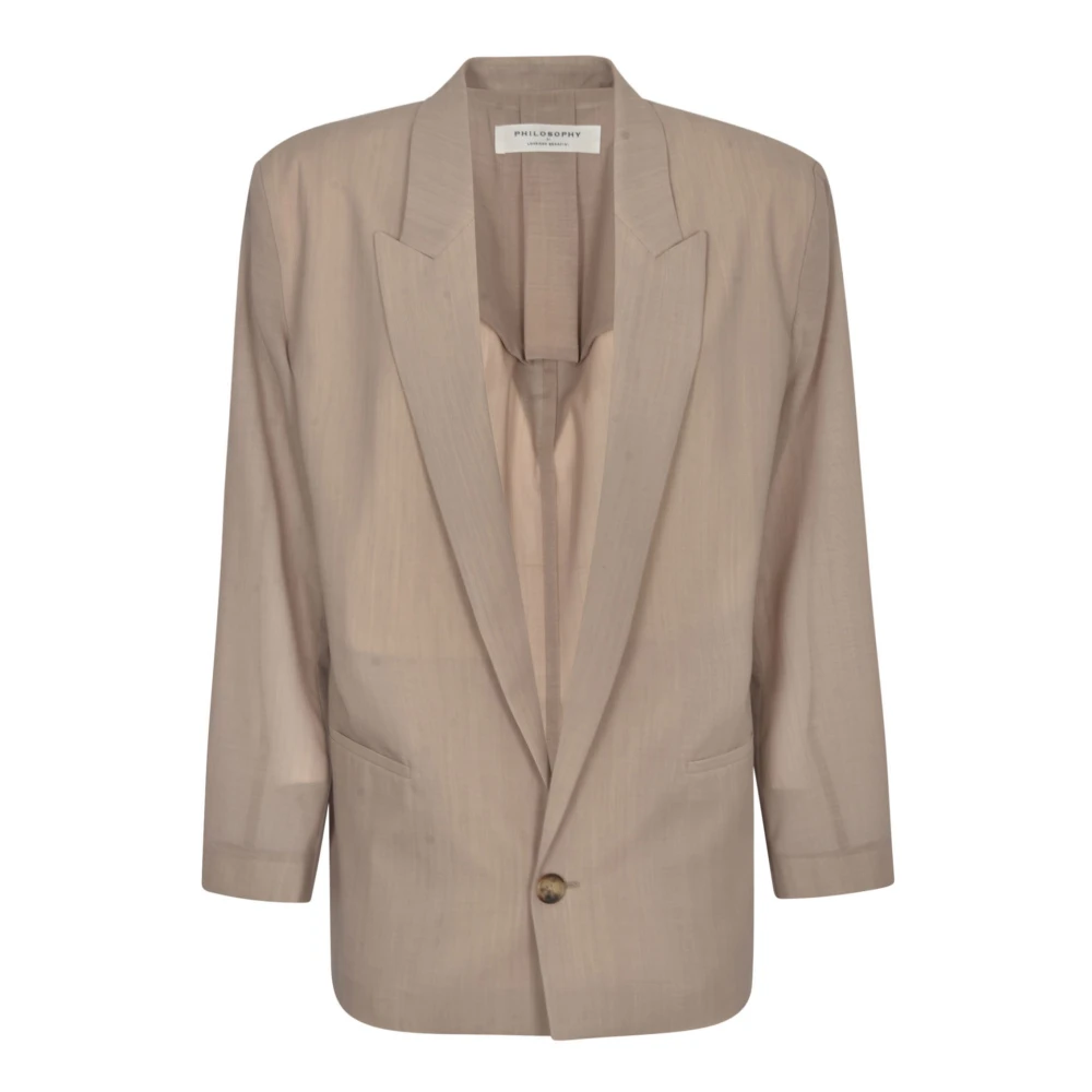 Philosophy Di Lorenzo Serafini Women's Gray Jackets, Female,, Clothing Outerwear Grey Ss24 Small