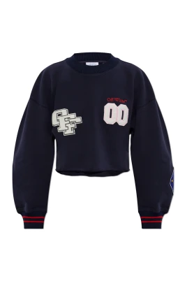 Royal Patch Cropped Sweatshirt