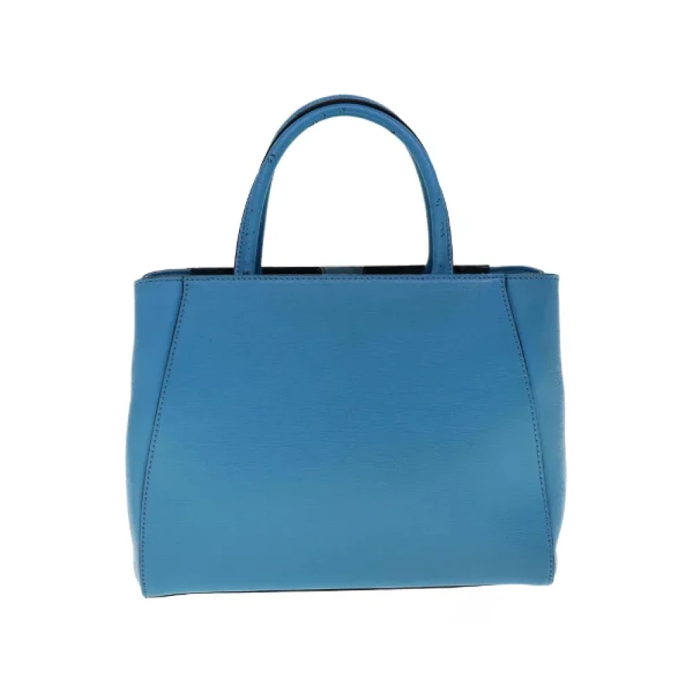 Fendi Vintage Pre-owned Leather handbags Blue Dames