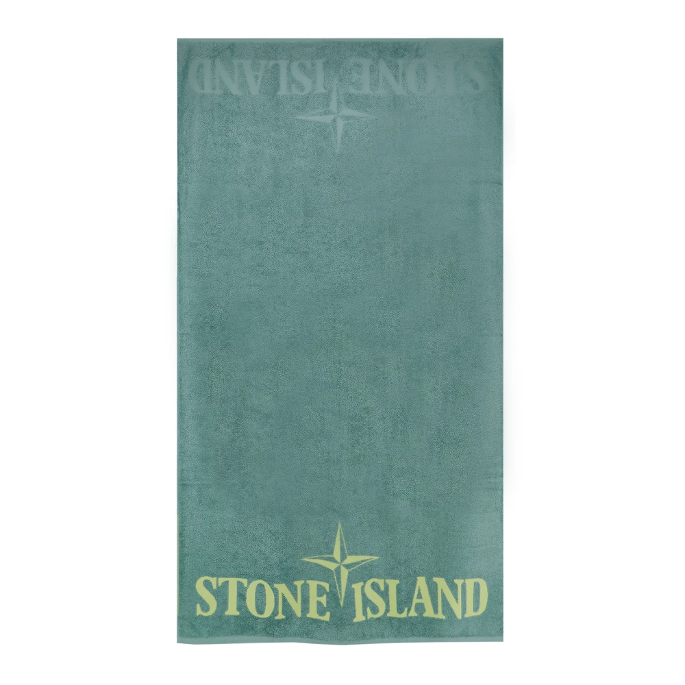 Stone Island Groen geborduurde zwemkleding Green Heren