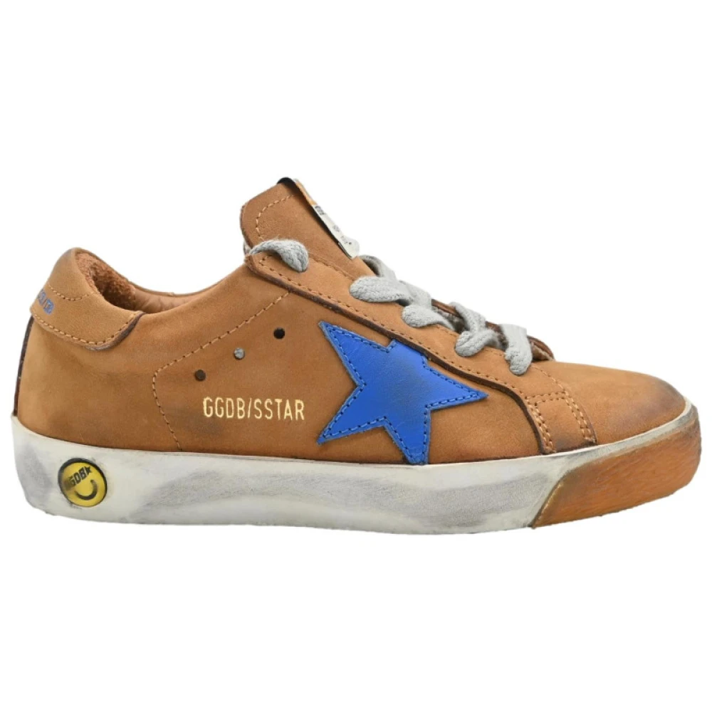 Golden Goose Superstar Camel Blue Star Sneakers Brown, Pojke