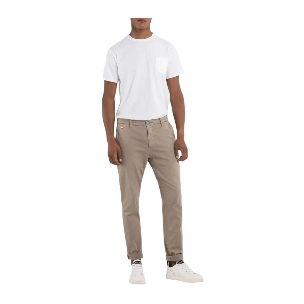 Replay Modern Sand Chino`s Beige Heren