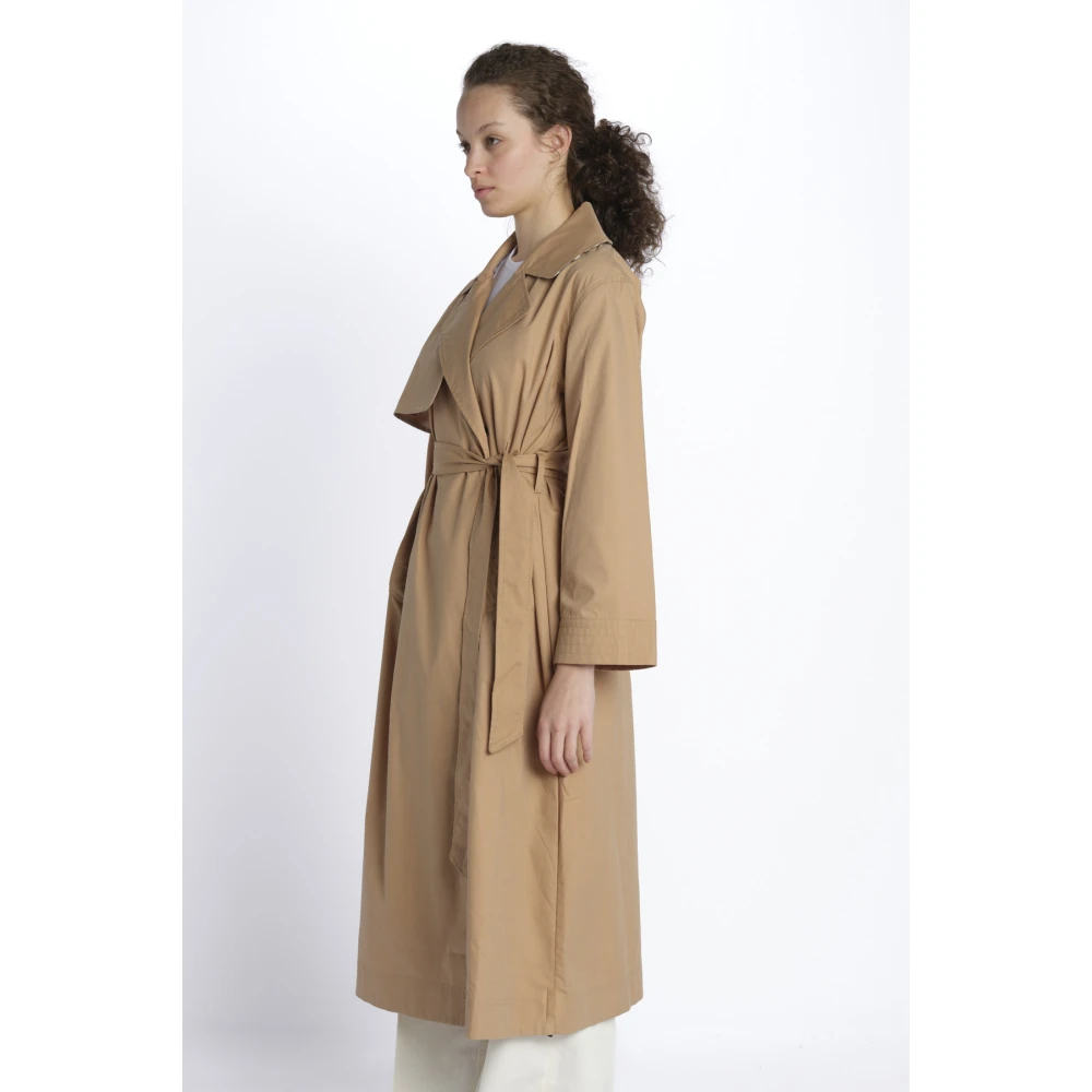OOF Wear Katoenen Trenchcoat Beige Dames