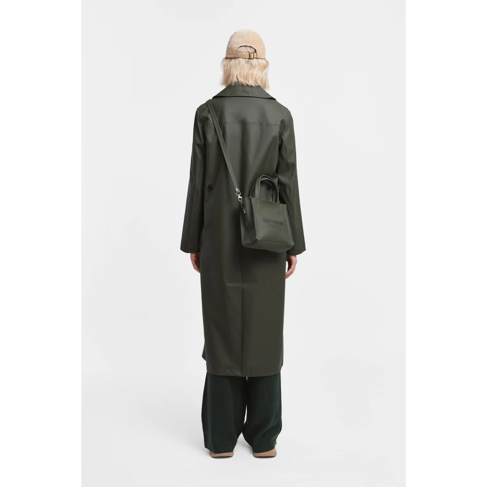 Stutterheim Elegante Regen Trenchcoat Green Dames