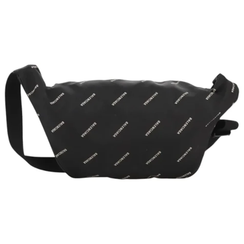 Balenciaga Vintage Pre-owned Nylon crossbody-bags Black Dames