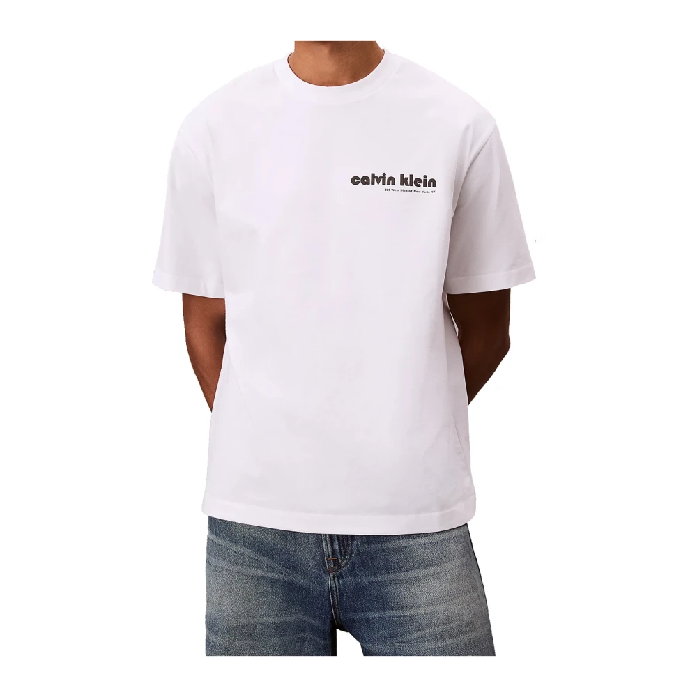 Calvin Klein Men's White T-Shirts, L, T-Shirts And Polos