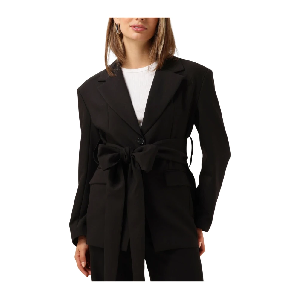 Notre-v Elegante Zwarte Blazer Black Dames