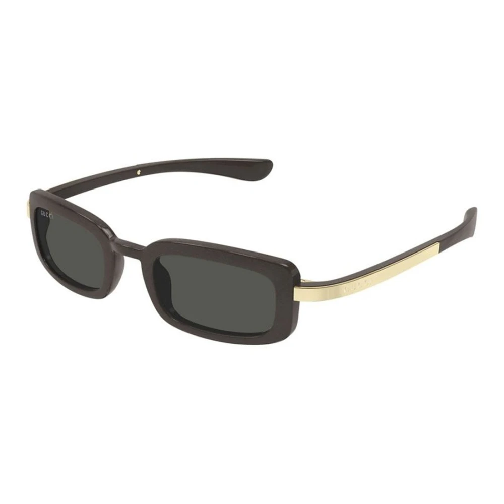 Gucci Men's Brown Squared Sunglasses - Sunglasses - 47 Mm - Accessories