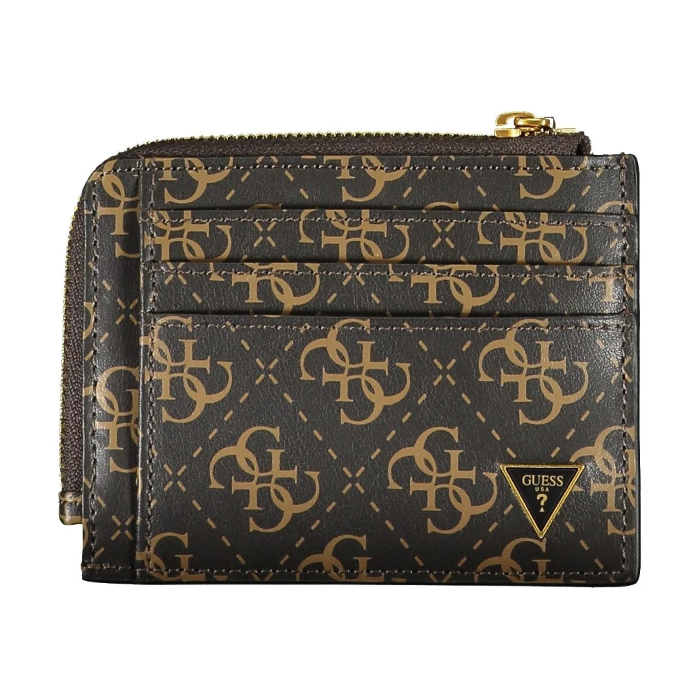 Guess Bruine Herenportemonnee met Ritssluiting Brown Heren