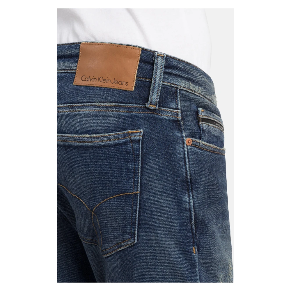 Calvin Klein Blauwe Skinny Jeans 5-Pocket Stijl Blue Heren