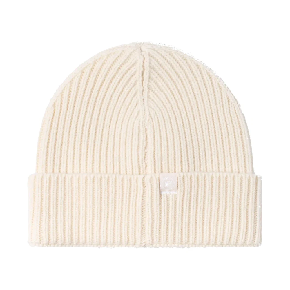 Off White Merino Wool Beanie Hat