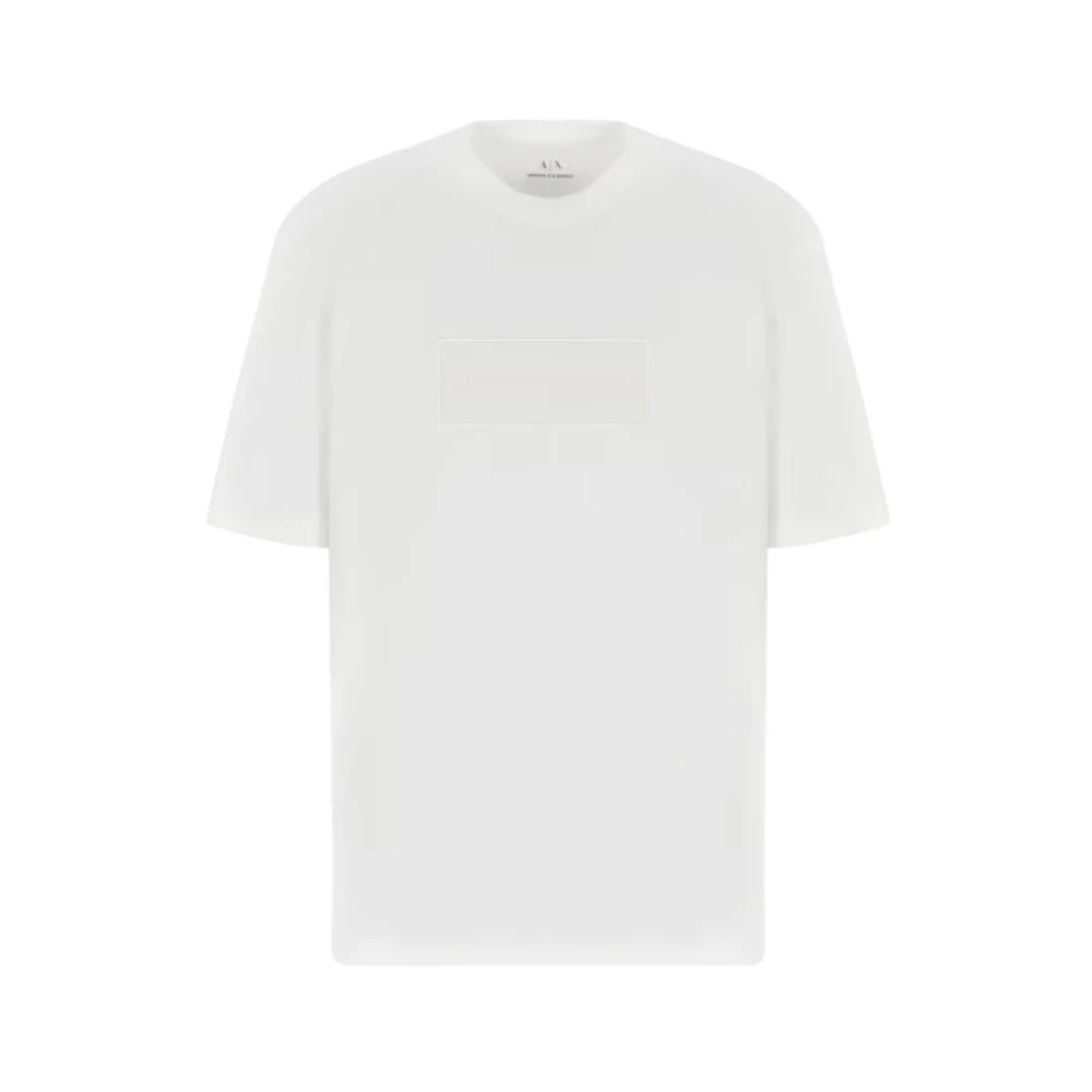 Armani Exchange Relaxed Fit T-shirt White Heren