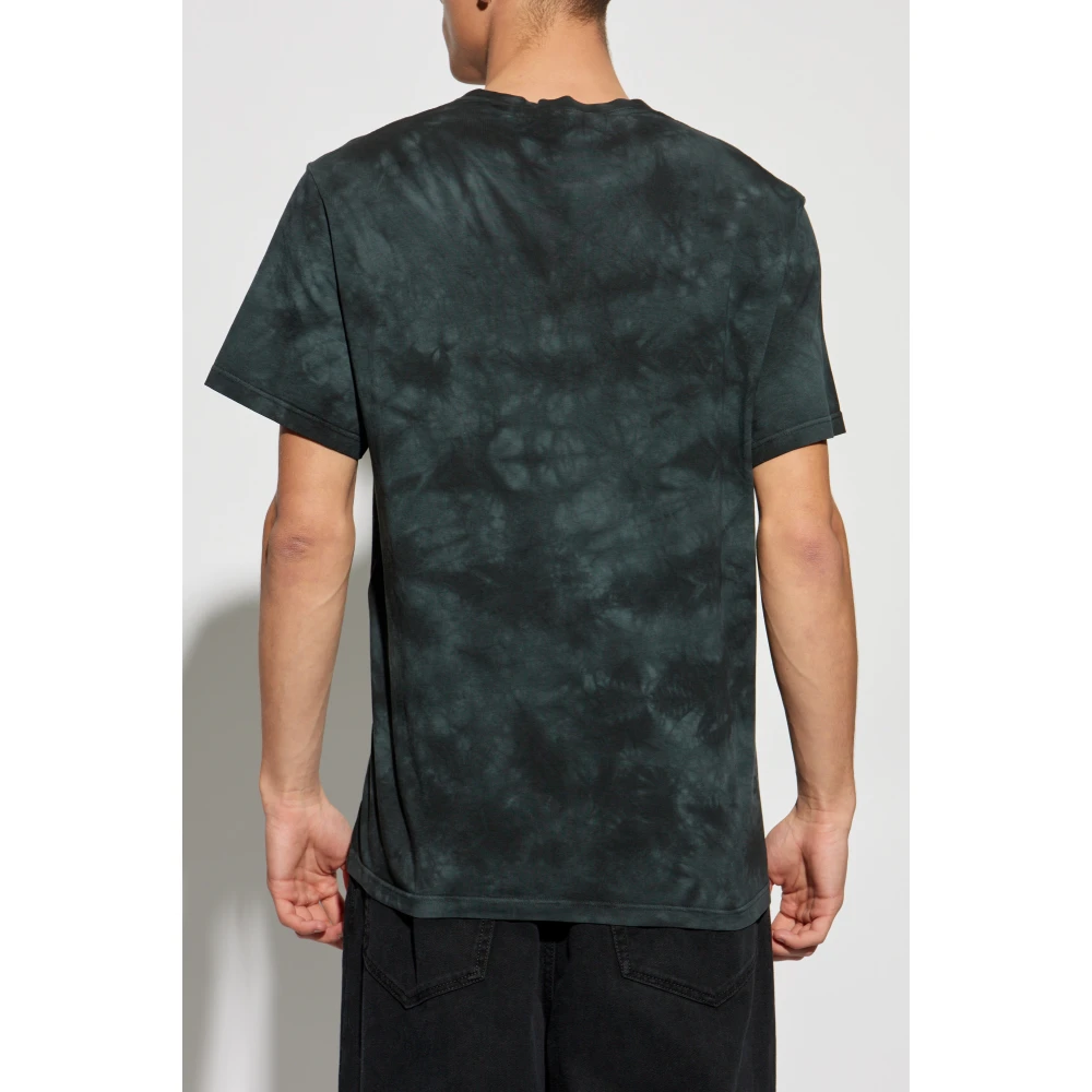 alexander mcqueen T-shirt met Tie dye effect Blue Heren