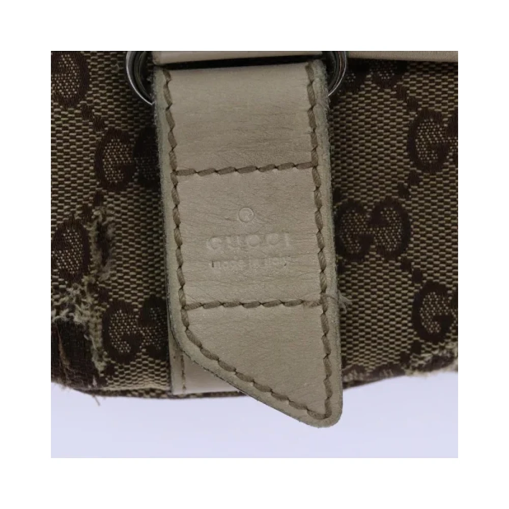 Gucci Vintage Pre-owned Canvas gucci-bags Beige Dames